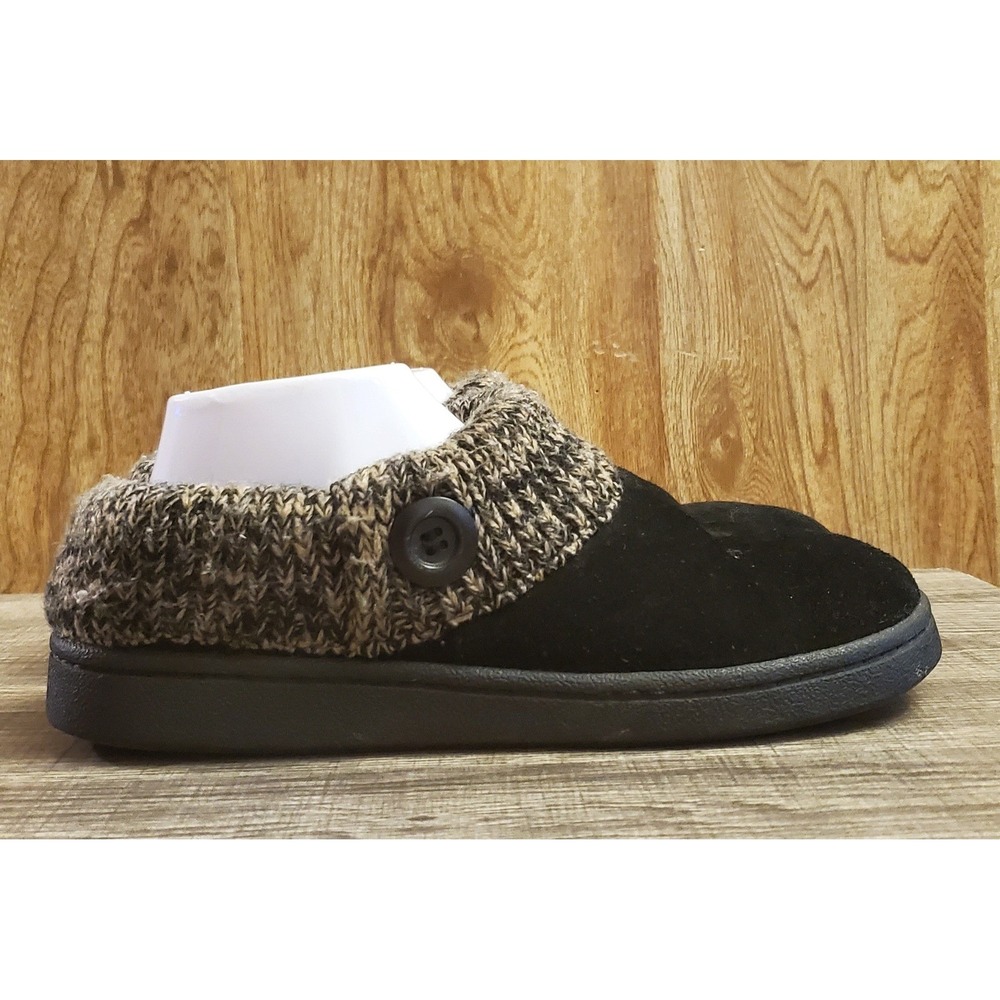 Clarks Angelina Knitted Collar Clogs Womens Size‎ 9 Black